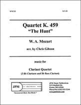 Quartet, K. 459, The HUnt Clarinet Quartet - 3 clarinets, bass clarinet cover